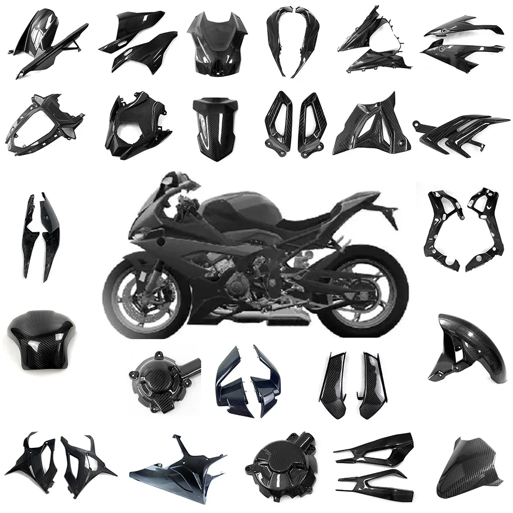 

100% Full 3K Carbon Fiber Motorcycle Body Parts Fairing Kit Front Rear Fender For BMW S1000RR 2019 2020 2021 2022 Fairings