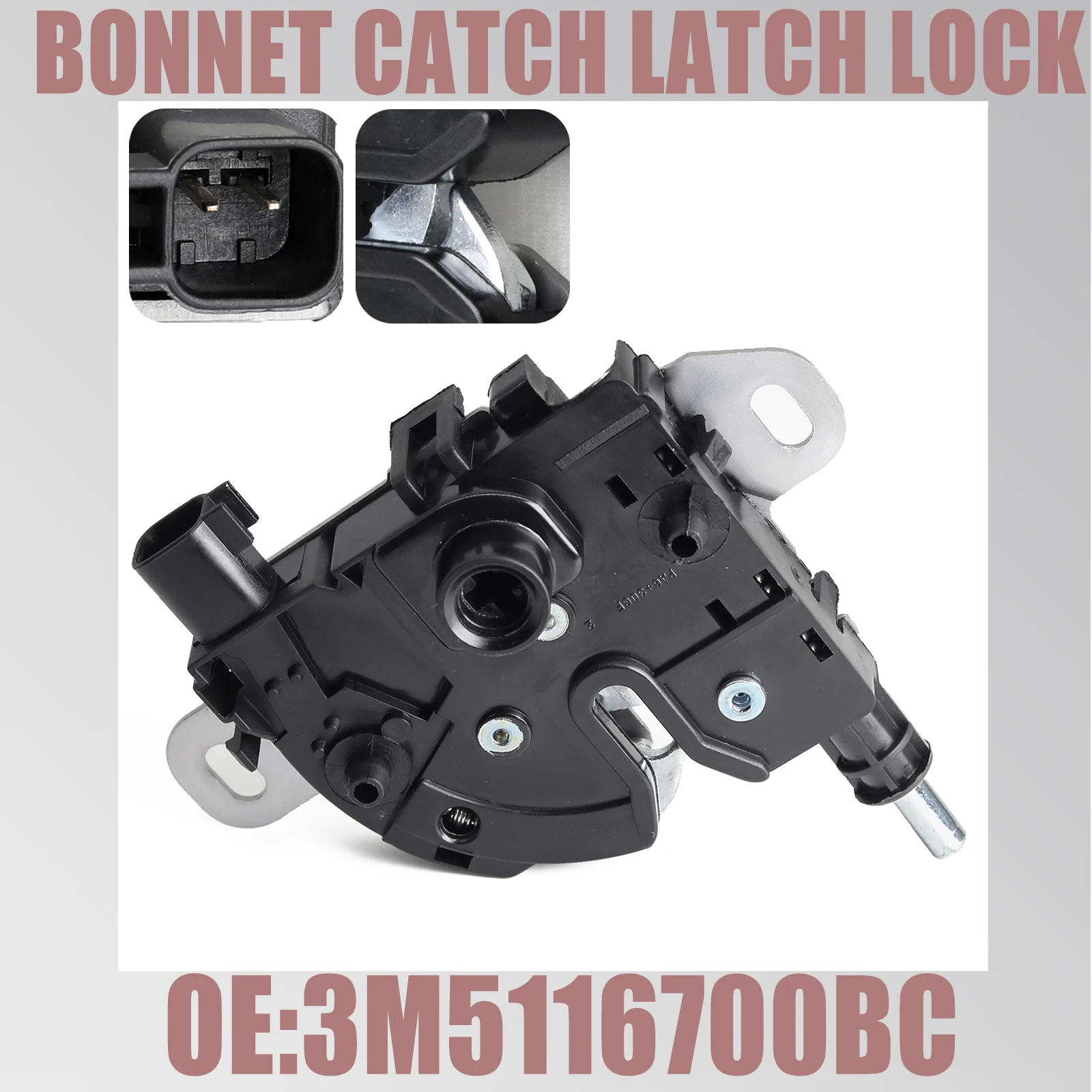Engine Hood Bonnet Lock Latch Catch Actuator Mechanism For Ford Focus 2004- Kuga C-Max Focus C-Max 3M5116700AC 3M5116700BC