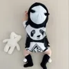 Cotton Panda jumpsuit Newborn Baby Boy Short Sleeve Jumpsuit Romper Overall Clothes 0-12 Months baby costume  ropa de bebe 2