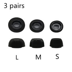 Premium Memory Foam Ear Tips for Noise Reduction and Enhanced Comfort Earbuds Accessories (3 Pair - SML)