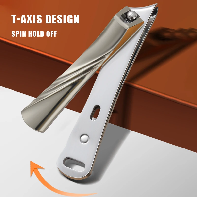 1Pcs Stainless Steel Large Diagonal Nail Clippers Large Opening Nail Clippers Set Single Pack Pedicure Tools