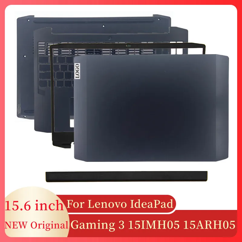 Новинка, задняя крышка ЖК-экрана ноутбука, передняя панель, петли, подставка для рук, нижний корпус для Lenovo IdeaPad Gaming 3 15IMH05 15ARH05