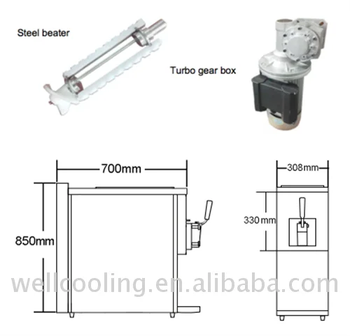 High Productivity Lcd Display One Flavor Multifunction Soft Ice Cream Machine Frozen Acai Machine 6
