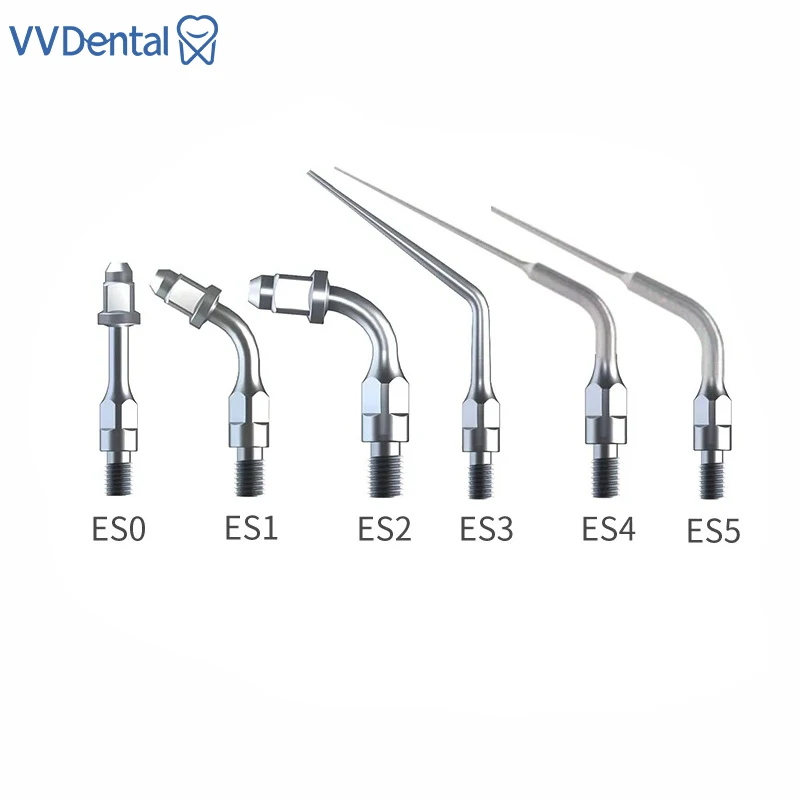 

VVDental Dental Ultrasonic Scaler Tips For SIRONA Scaler Handpiece Multifunction Endo Perio Scaling Tips ES0 ES1 ES2 ES3 ES4 ES5