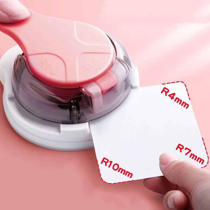 3 In 1 Corner Rounder Mini Corner Trimmer Punch R4/R7/R10mm Round DIY Paper Card Photo Planner Cutting Supplies paper cutter paper punch paper craft punch corner cutter corner punch fillet cutting tool bevel cutter