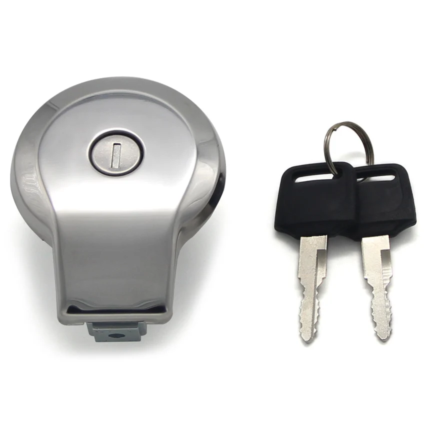 Motorcycle Fuel Gas Tank Cap Lock Keys Aluminum For Yamaha Xs400 Xj550