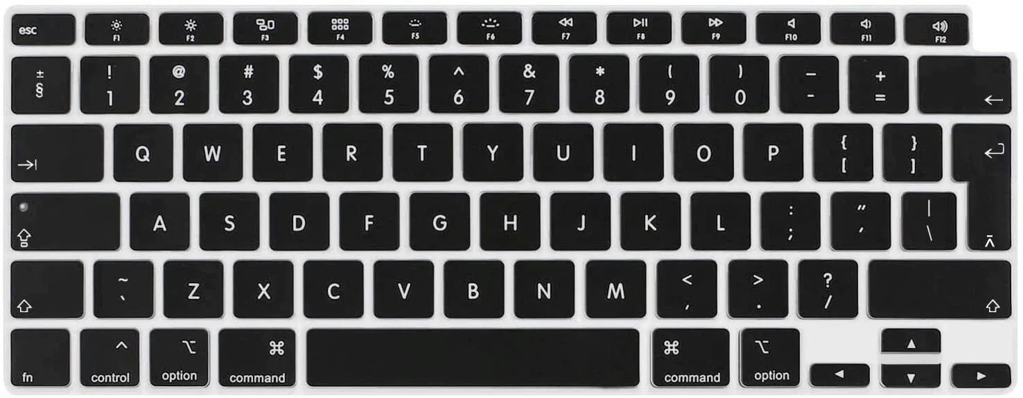 MacBook Air 13 15 2023 2022 2020용 실리콘 키보드 커버 보호 스킨