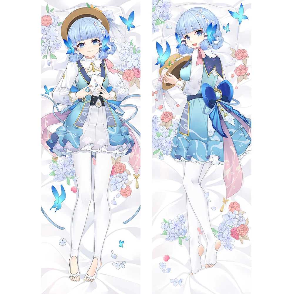 

Dakimakura Game Genshin Impact Pillowcase Kamisato Ayaka Sexy Hugging Full Body Pillow Case Cushion Cover Home Bedding Decor