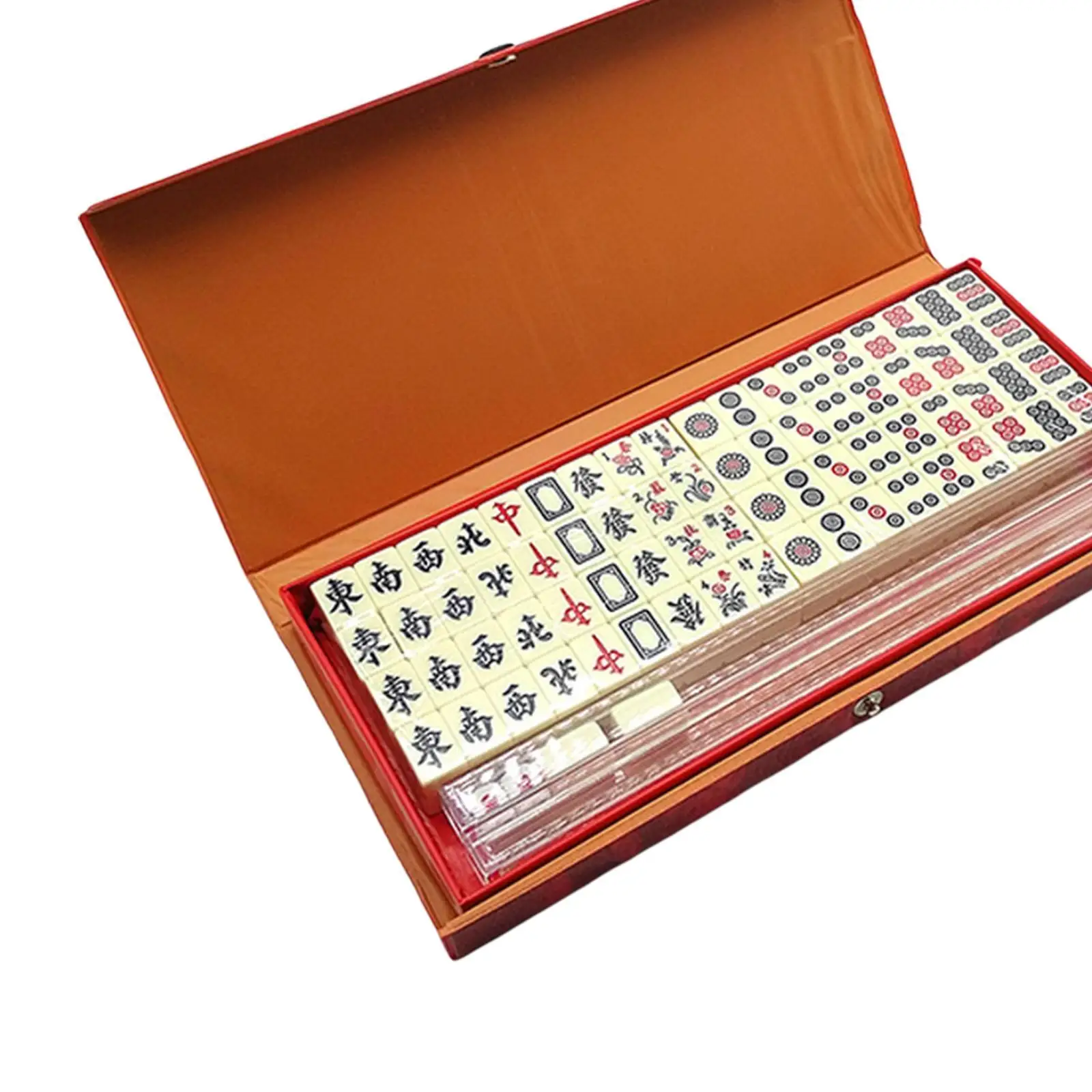 

Travel Mini Mahjong Set Chinese Mahjong Set Single Mahjong 2x1 4x1cm Durable