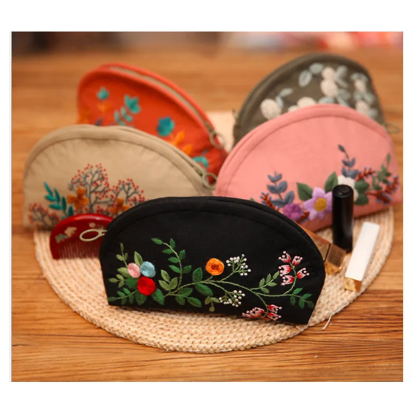 17*8*12cmCrescent pack European embroidery kit simple three-dimensional embroidery Ribbon kit needlework