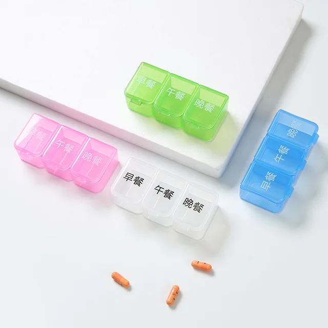3 Grids Medicine Box Pill Storage