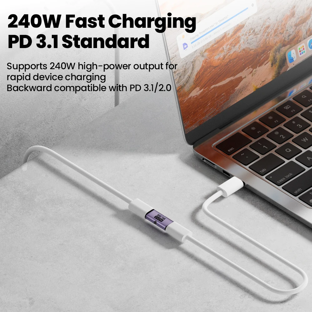 รูปสินค้า อะแดปเตอร์ชาร์จเร็ว USB-C 240W สำหรับมือถือและคอมพิวเตอร์