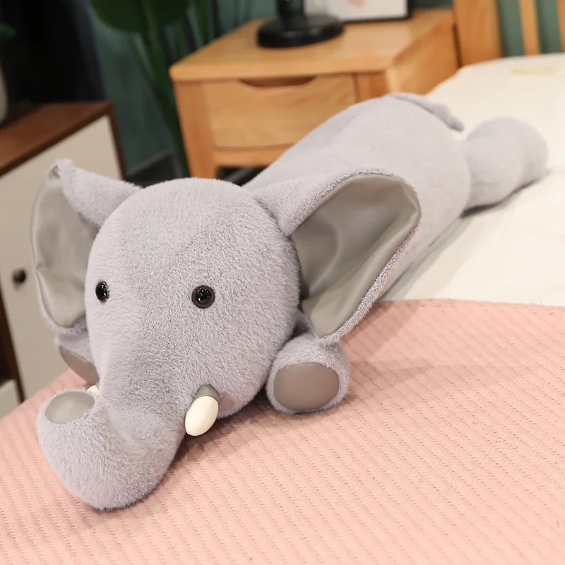 140cm Plush Elephant Toy Baby Sleeping Back Cushion Soft Stuffed Pillow