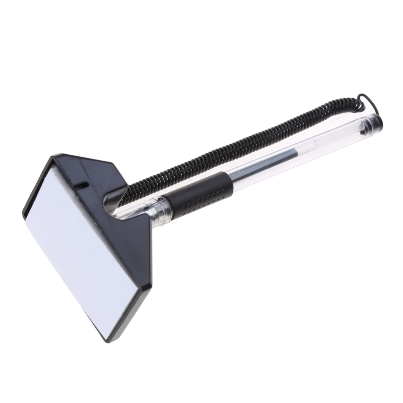 Reception Desk Pen 6pcs Secure Counter Pens with Adhesive Chain and Holder 2