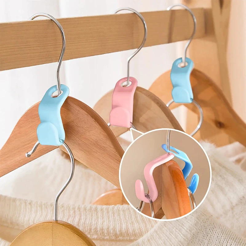 10pcs Hanger Connecting Hook Cascading Mini Wardrobe Hanger Connection Hooks  Multifunctional Space Saving for Bedroom Wardrobes - AliExpress