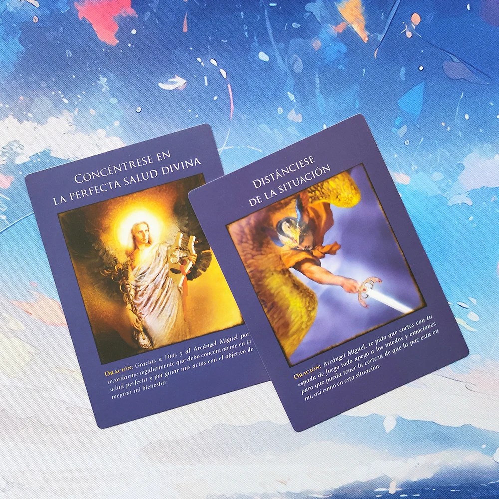 gran tamaño  Edición española Cartas adivinatorias del Arcangel Miguel : 44 cartas del oráculo y PFD guía  DOREEN VIRTUE 5