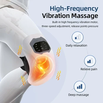 Smart Knee Massager Hot Compress Knee Relaxing Massager Infrared Heating Vibration Knee Pain Relief Elbow Shoulder Massager 4