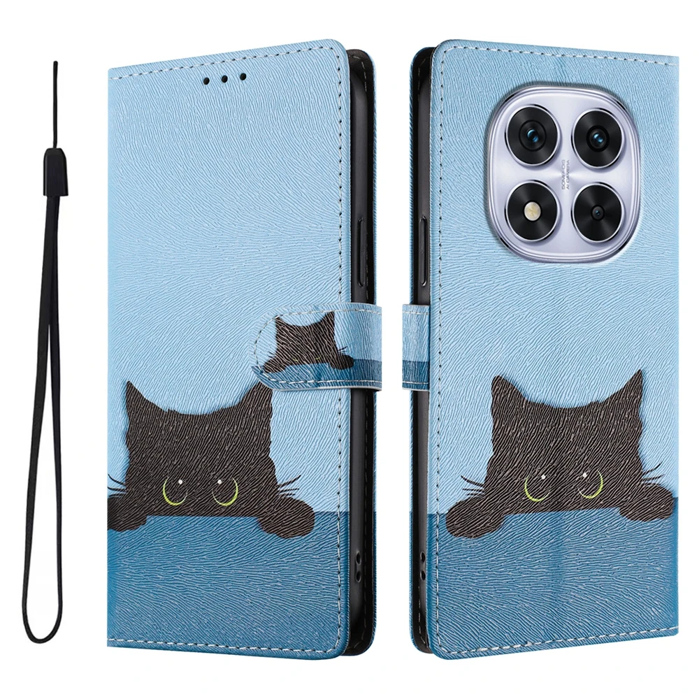 Butterfly Printed Cartoon Leather Wallet Flip Case - Stylish Phone Book Cover
