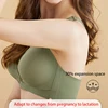 Pregnant Women Front Open Buckle Feeding Bra Solid Color Maternity Nursing Bra With Removable Pads Lactation Pregnancy Clothing 4