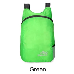 Ultra-Light Foldable Waterproof Sports Backpack - Portable Outdoor Travel Bag for Camping, Running, Fitness, and Shopping (Green)