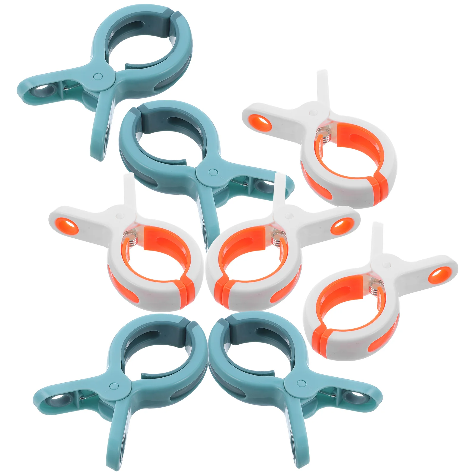 

8 Pcs Towel Clips Clothes Holder Beach Clamps Reclining Salon Chair For Towels Lounge Chairs Blanket Thicken And