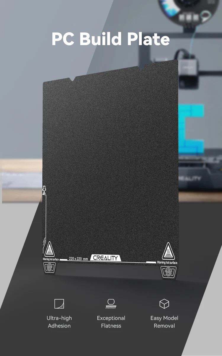 Creality PC Build Plate 235x235mm for Ender-3 V3 SE/Ender-3 V3 KE