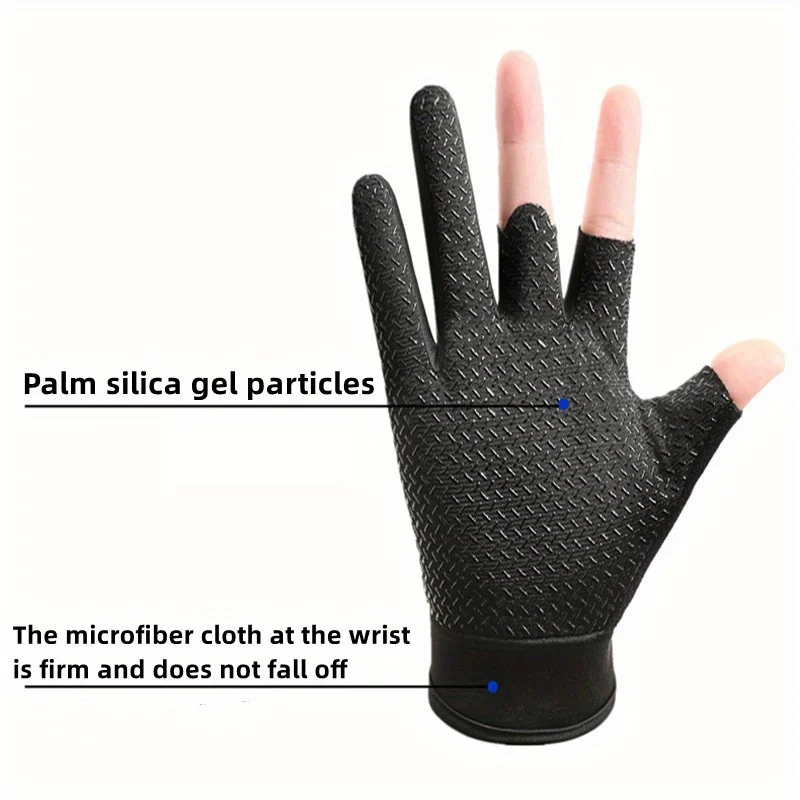 Description Picture 5 of itemAnti-Slip Fishing Gloves Wear-resistant Summer Outdoor Breathable Angling Cycling Sports Gloves Fishing Apparel