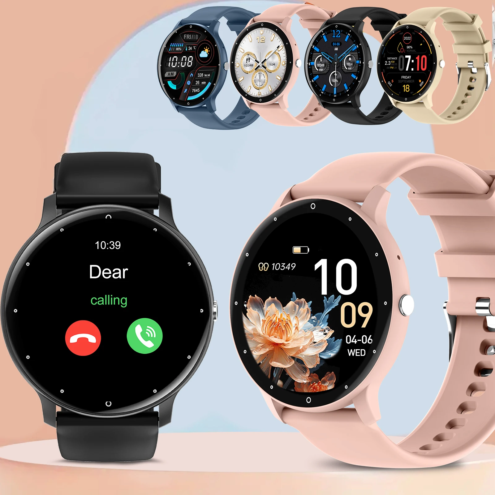 Smart Watch, Wireless Calling/dial, Multi-Sport Mode, Calling Reminder And Rejection, Change Wallpaper, Fitness Monitoring 1