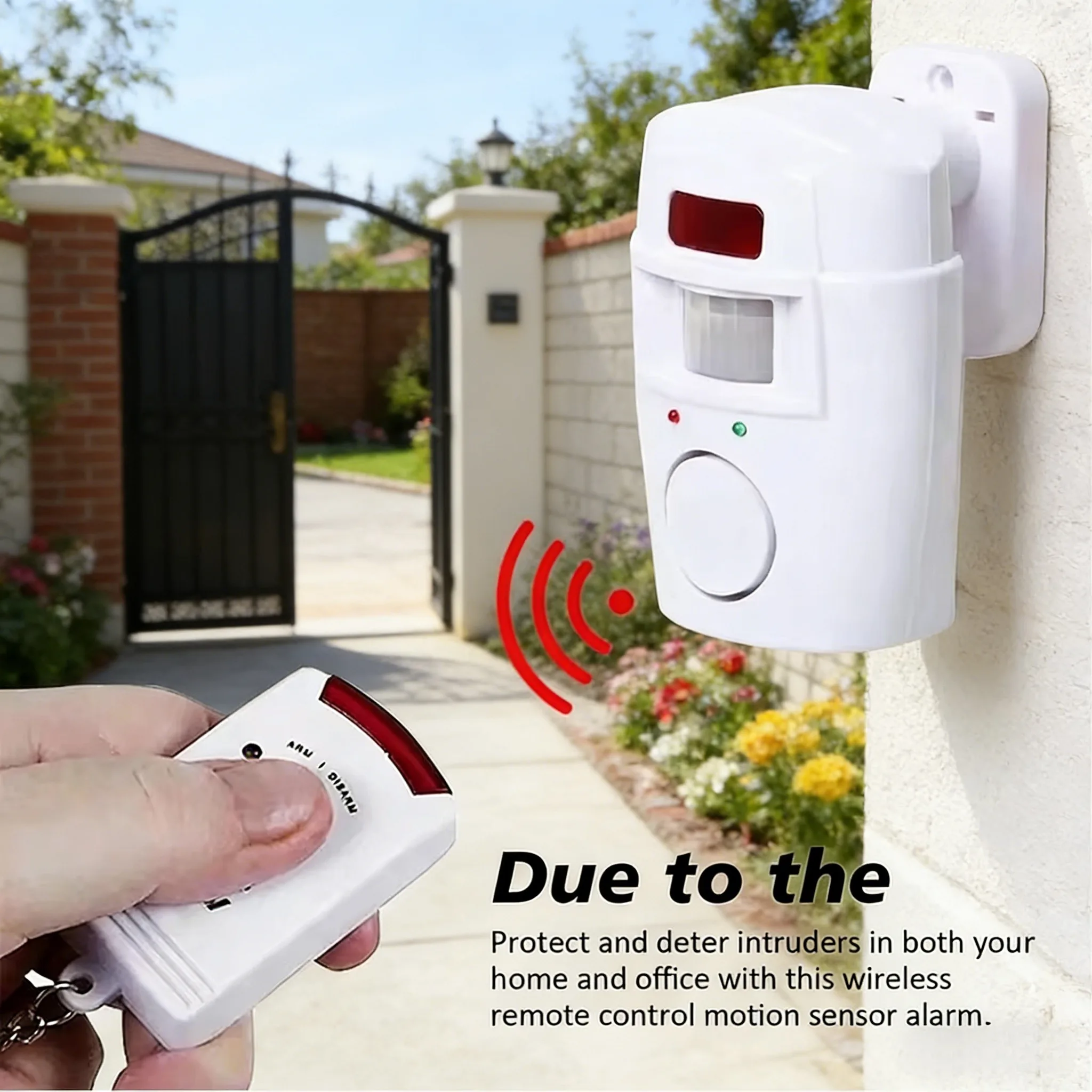 Wireless Motion Sensor Alarm 105dB Security Detector Indoor Outdoor Alert Systeem Met Afstandsbediening Voor Thuis Garage - 4