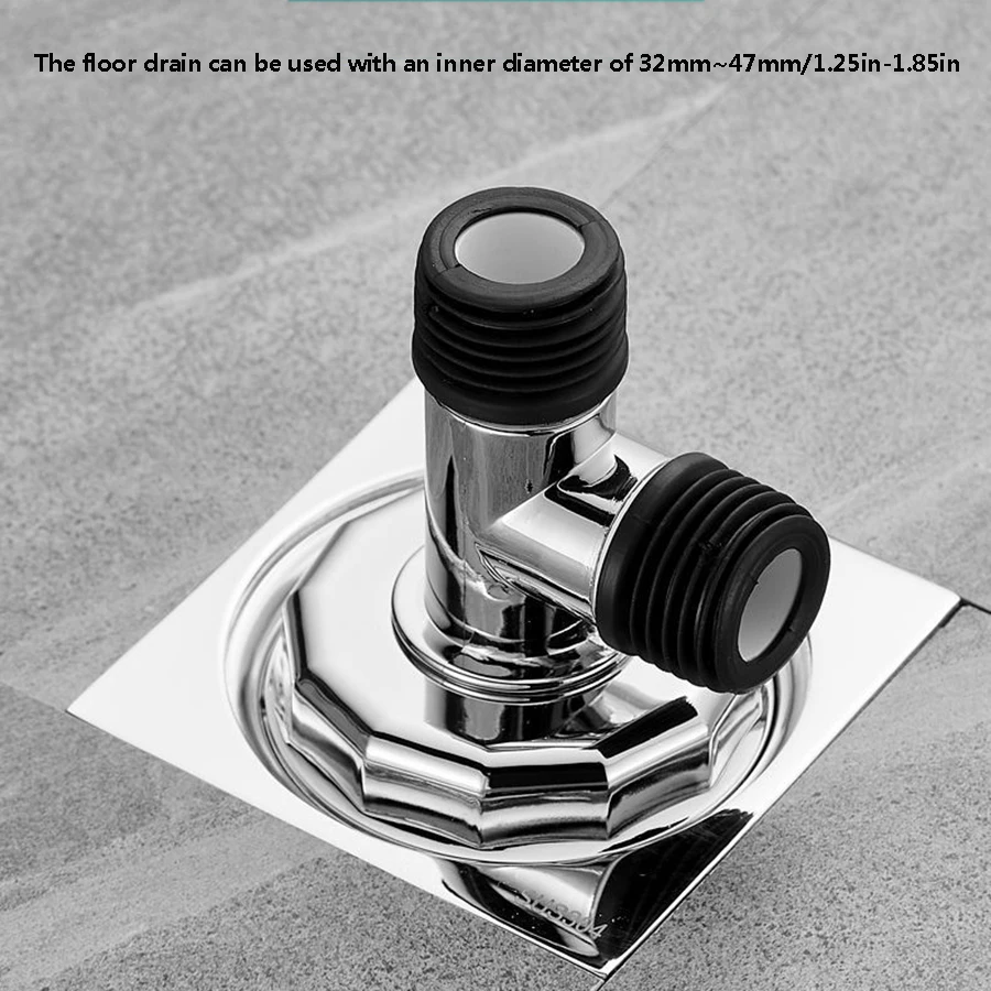 Washing machine floor drain three-way joint drainage pipe anti overflow water pipe universal anti odor cover floor drain joint floor drain filter drainage pipe set