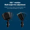 Car Cigarette Lighter 12V-24V Socket Splitter Blue Atmosphere Light PD QC3.0 2 USB Charger C Ports For Mobile Phone DVR Chargers 2