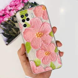 Cute Painted Soft Silicone Phone Case Bumper Cover for Oppo Reno5 F (754)
