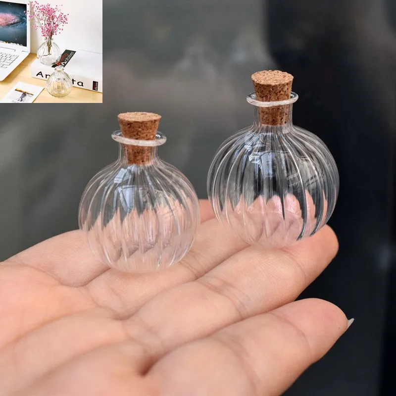 Mini botellas de cristal con forma de calabaza, poción mágica