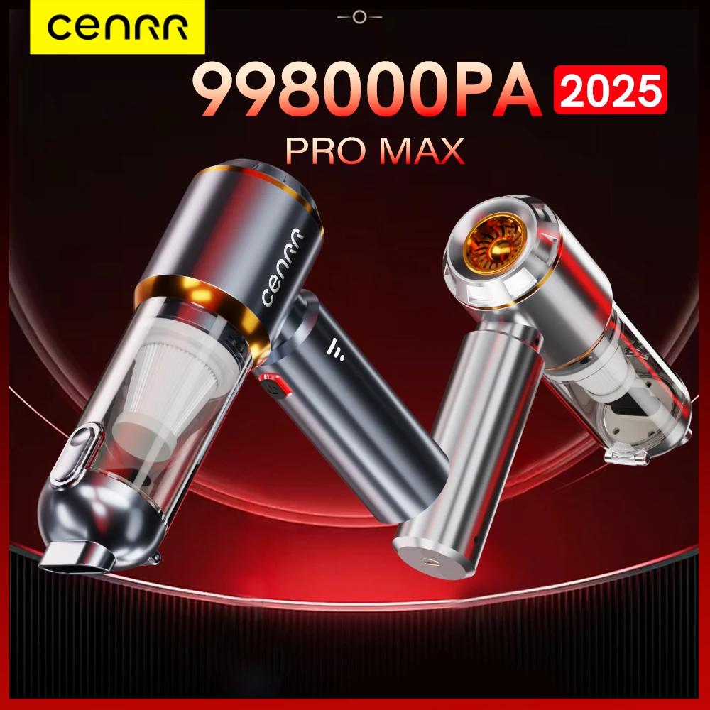 CENRR 998000PA Mini Car Vacuum Cleaner Cordless Powerful Wireless Car Cleaner HandHeld Portable Vacuum Cleaner Cleaning Machine