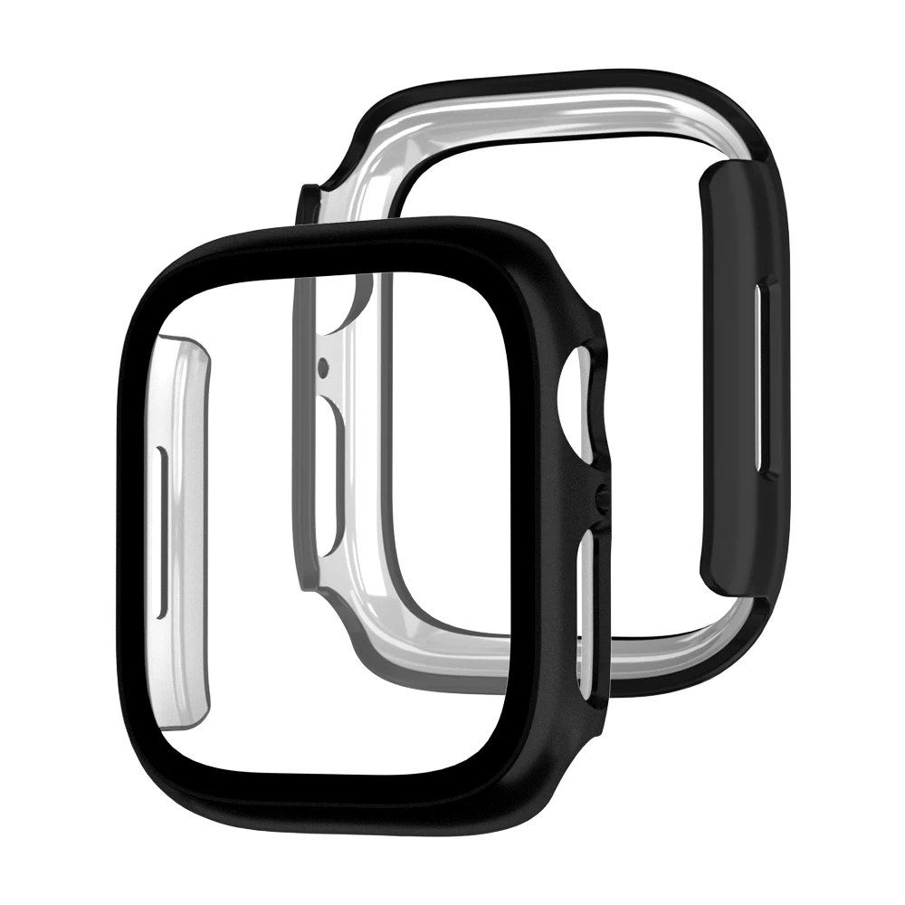 Vetro + Cover Per Apple Watch Case 44Mm 40Mm Muslimah 45Mm Paraurti Screen Protector Apple Watch Series 9 8 7 6 5 4 3 Se Accessori