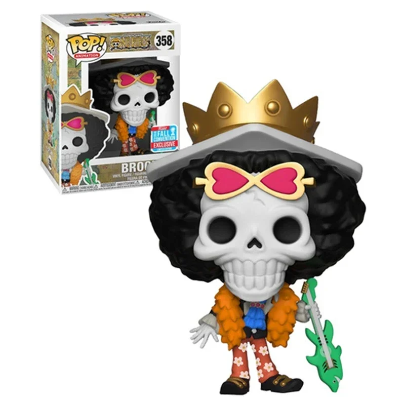 thumbnail image 1 of NEW Arrival FUNKO POP ONE PIECE Toys Brook #358 Character Model Action Figure Toys for Children Gifts, 1 of 3