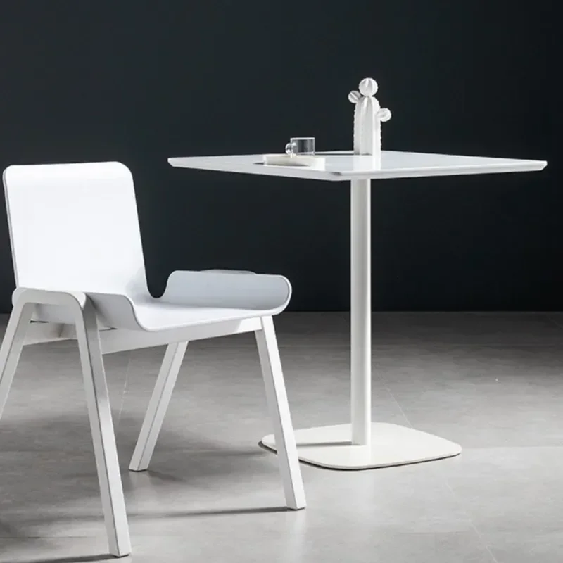 Scandinavian Simple Cafe Square Table Small Household Dining Table Balcony Leisure And Chairs Sehpalar Coffee Tables