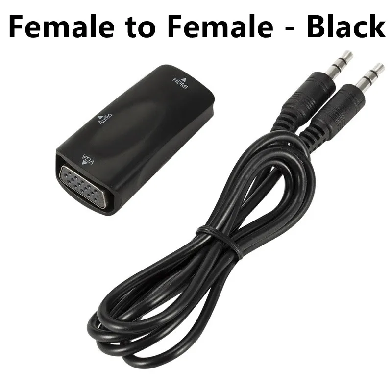 HDMI to VGA Adapter 1080P Audio Video Converter For PC Laptop TV Box Computer Display Projector
