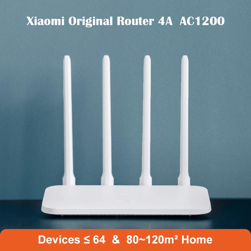 

Original Mi Router 4A AC1200 Router WiFi 2.4GHz 5GHz Dual Frequency 4 Antennas 64MB 1167 Mbps/s Wifi Amplifier APP Control