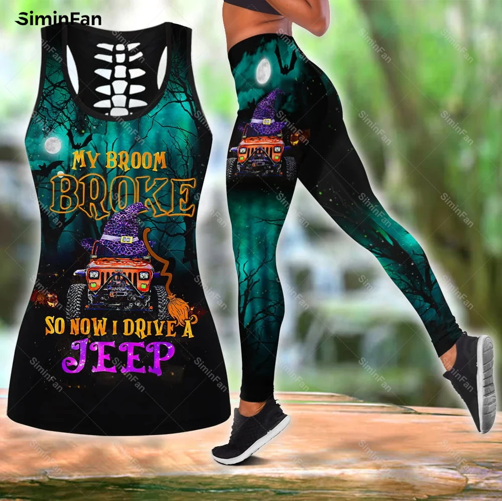 

Женский брючный костюм для занятий йогой, летний комплект из двух предметов