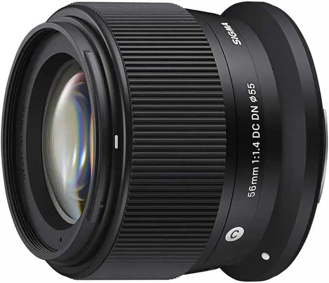 오리지널 시그마 APS-C 미러리스 카메라 렌즈 56mm F1.4 DC DN 컨템포러리 시리즈 대구경 프라임 렌즈 (캐논, 용)
