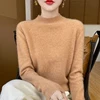 100% Merino Wool Women's Sweater, Classic, Knitted, Crew Neck, Long Sleeves, Pullover, Warm, Top, Basic, Autumn/Winter 2024 4