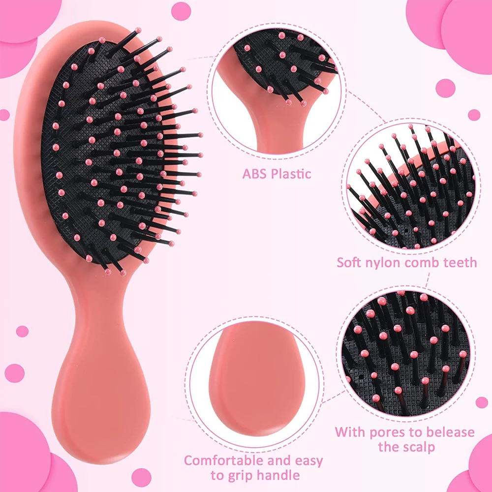 1pcs Mini Detangler Hair Brushes Massager Anti Static Air Bag Hair Comb Wet and Dry Portable Hairbrush Salon Styling Accessories 2