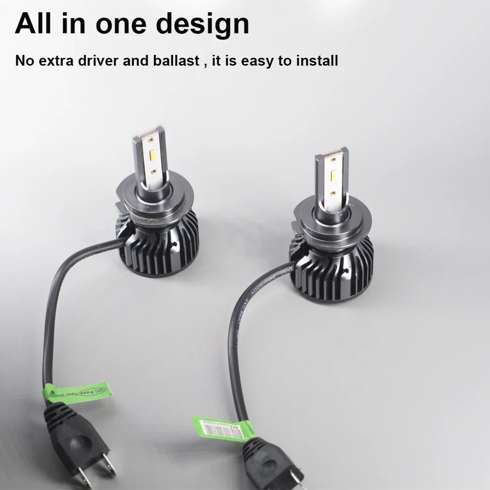 YHKOMS Canbus Car Lights H7 H11 LED Lamp Car Headlight Bulbs H4 H1 H8 H9 9005 9006 HB3 HB4 Turbo LED Bulbs 12V Auto Light