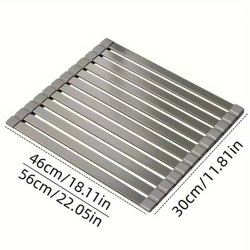 New Kitchen Sink Drain Rack Sink Bowl and Dish Storage Rack Foldable and Retractable Drain Basket Drying Storage Shelf