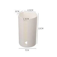 Wall Hanging Nail-Free Plastic Garbage Bag Holder Mounted Trash Bag Storage Box Cotton Pad Container For Home Kitchen Bathroom 5