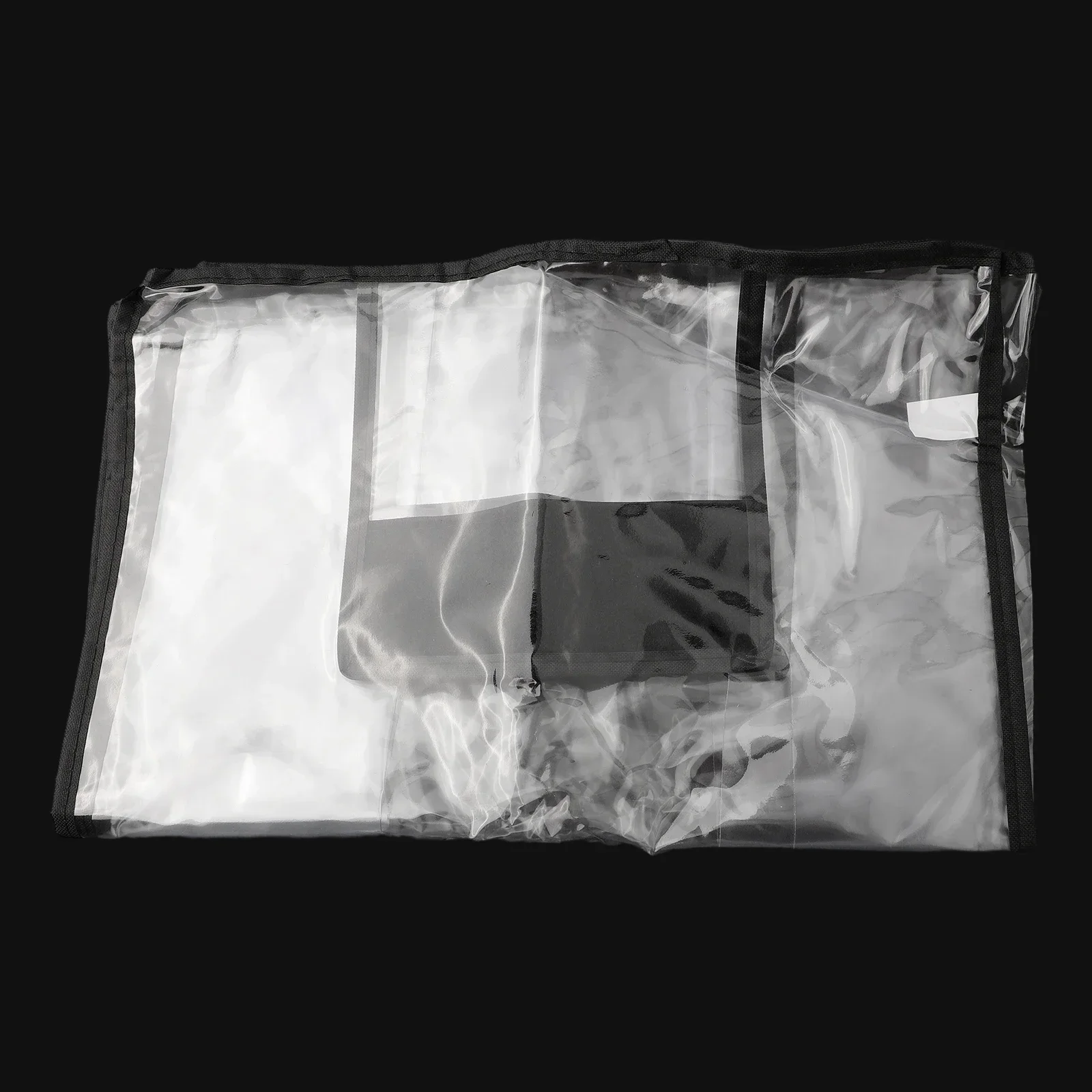 Protector Luggage Cover Luggage PVC Suitcase Transparent+black Travel Freeze-proofing 1pcs Baggage Cover