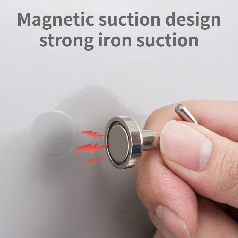1-8PCS Strong Neodymium Magnetic Hook Hold Up To 12kg 5Pounds Diameter 20mm Magnets Quick Hook for Home Kitchen Workplace Etc
