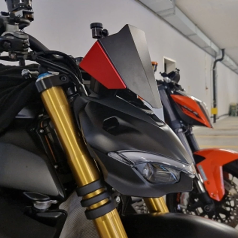 

Motorcycle Streetfighter V4S Front Screen Windshield WindScreen Wind Deflector For Ducati Streetfighter V4 S 2020 - 2024 2023