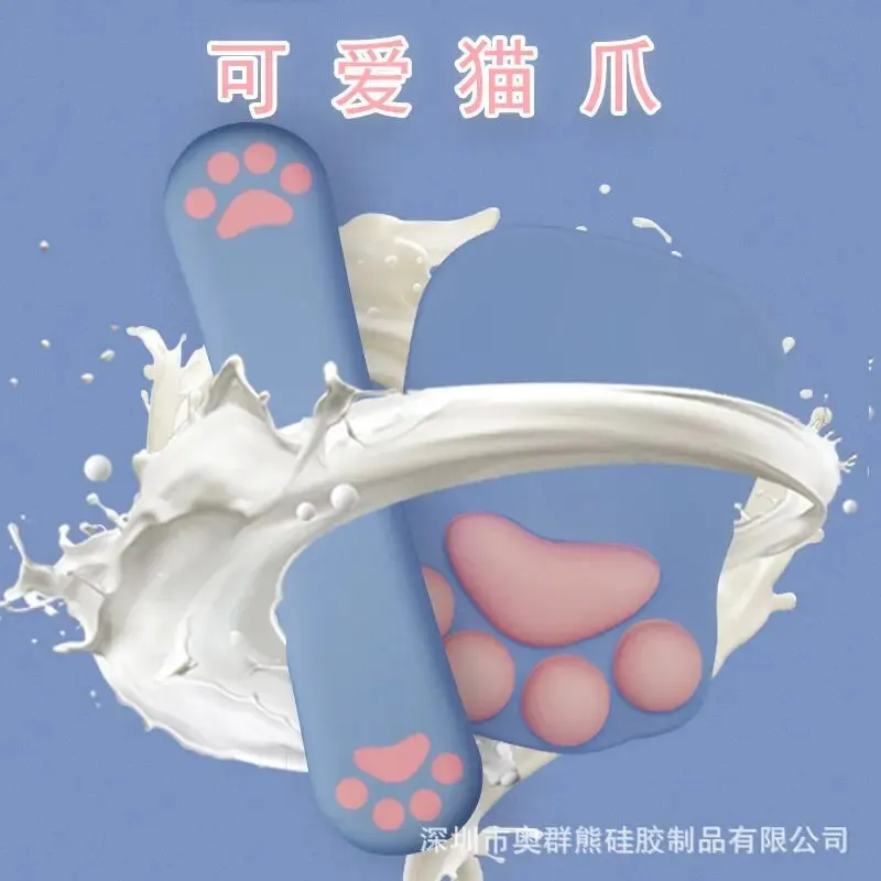귀여운 고양이 발톱 실리콘 마우스 패드, 메모리 폼 컴퓨터 키보드 패드, 마우스 손목 받침대 베개, 여성 사무용품